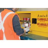Armoire pour produits inflammables, 12 gal., 2 Porte(s), 43" La x 18" h x 18" p Les Distributions ICE