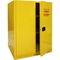 Flammable Storage Cabinet, 90 Gal., 2 Door, 43" W x 66" H x 34" D Les Distributions ICE