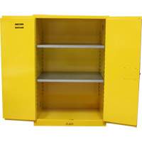 Flammable Storage Cabinet, 90 Gal., 2 Door, 43" W x 66" H x 34" D Les Distributions ICE