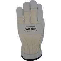 Cotton-Backed Drivers Gloves, Large, Grain Goatskin Palm Les Distributions ICE