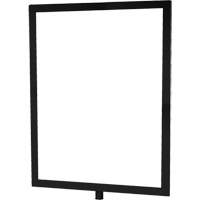 Heavy-Duty Vertical Sign Holder for Classic Posts, Black Les Distributions ICE