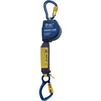 Nano-Lok Extended Length Self Retracting Lifeline, 10', Dyneema&reg;, Swivel Les Distributions ICE