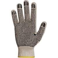 Gant en tricot avec pois de PVC Sure Grip, Poly/coton, Un c&ocirc;t&eacute;, Calibre 7, T-petit Les Distributions ICE