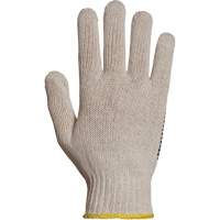 Gant en tricot avec pois de PVC Sure Grip, Poly/coton, Un c&ocirc;t&eacute;, Calibre 7, T-petit Les Distributions ICE