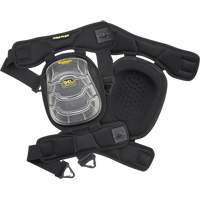 Gel-Tek Stabili-Cap Articulated Kneepads, Buckle Style, Plastic Caps, Gel Pads Les Distributions ICE