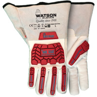 9549TPR Van Goat Gloves, Medium, Goatskin Palm, Gauntlet Cuff Les Distributions ICE