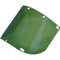 Dynamic Formed Faceshield, Polycarbonate, Green Tint Les Distributions ICE
