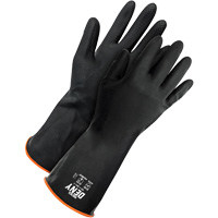 Gants r&eacute;sistants aux produits chimiques Deny, Taille 9, 12" lo, Latex de caoutchouc, Doublure en Ouat&eacute;e, Gant de calibre hiver Les Distributions ICE