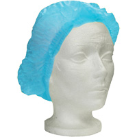 Bonnet bouffant pliss&eacute; Ronco Care, Polypropyl&egrave;ne, 24", Bleu Les Distributions ICE