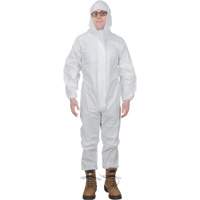 Premium Hooded Coveralls, Small, White, Microporous Les Distributions ICE