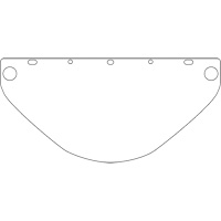Visi&egrave;re de s&eacute;curit&eacute; universelle Dynamic, Polycarbonate, Teinte Transparent Les Distributions ICE