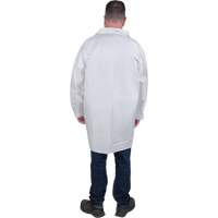 Protective Lab Coat, Microporous, White, Small Les Distributions ICE