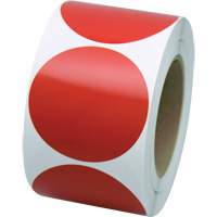Marking Shapes, Circle, 3" L x 3" W, Red, Vinyl Les Distributions ICE