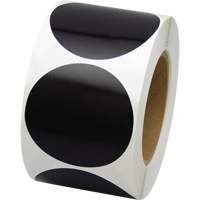 Coloured Marking Dots, Circle, 3" L x 3" W, Black, Vinyl Les Distributions ICE