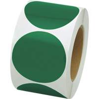 Coloured Marking Dots, Circle, 3" L x 3" W, Green, Vinyl Les Distributions ICE