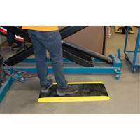Tapis antifatigue, Losange, 1-2/3' x 3-1/4' x 3/4", Noir/Jaune, Polyur&eacute;thane Les Distributions ICE