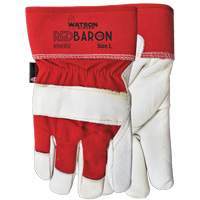 Red Baron Fitter's Gloves, Large, Grain Cowhide Palm, Sherpa Inner Lining Les Distributions ICE