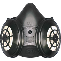 Ensemble de respirateur &agrave; demi-masque N95 Comfort-Air 400Nx noir sans soupape d'expiration, &eacute;lastom&egrave;re/Caoutchouc, Petit/Moyen Les Distributions ICE