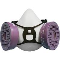 Ensemble de respirateur &agrave; demi-masque P100 Comfort-Air 400Nx noir sans soupape d'expiration, &eacute;lastom&egrave;re/Caoutchouc, Petit/Moyen Les Distributions ICE