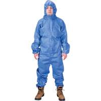 Hooded Coveralls, Medium, Blue, SMS Les Distributions ICE