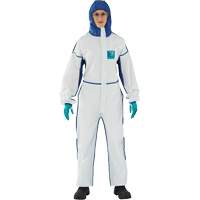 Combinaisons 3 pi&egrave;ces 1800 AlphaTec confortable, Grand, Bleu/Blanc, Microporeux/SMS Les Distributions ICE