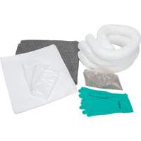 Trousse d'&eacute;quipement de lutte contre les d&eacute;versements, Huile seulement/Universel, Sac, Absorbance de 10 gal. US Les Distributions ICE