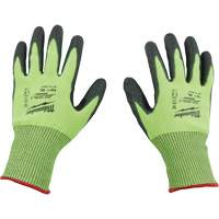 High Visibility Dipped Gloves, Size Small, 15 Gauge, Polyurethane Coated, Polyethylene Shell, ASTM ANSI Level A5 Les Distributions ICE