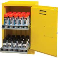 Armoire de rangement pour a&eacute;rosols inflammables, 12 gal., 1 Porte(s), 23" La x 35" h x 18" p Les Distributions ICE