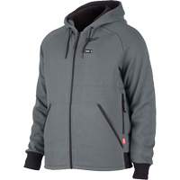 Chandail &agrave; capuchon chauffant M12 complet, Hommes, 2T-Grand, Gris, Polyester Les Distributions ICE