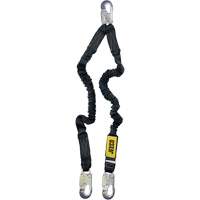 Arc Flash Lanyard, 4', Locking Snap Hook Center, Locking Snap Hook Leg Ends, Nylon Les Distributions ICE