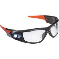 SPG500 Rechargeable Inspection Beam Safety Glasses, Clear Lens, ANSI Z87+ Les Distributions ICE