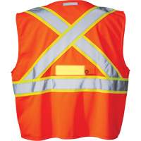 SV350 X-Back Safety Vest with Light, High Visibility Orange, Small, Polyester Les Distributions ICE