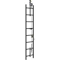 20' Lad-Saf Cable Vertical Safety System, Galvanized Steel Les Distributions ICE