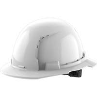 Full Brim Hardhat, Meets CSA Type 1, Ratchet Suspension, Vented Les Distributions ICE