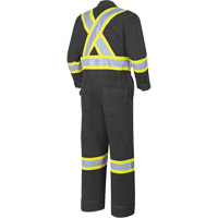 7702BK Combinaison ignifuge et r&eacute;sistant &agrave; l'arc &eacute;lectrique 88/12 FR-Tech, Taille 36, Noir, 9,7 cal/cm² Les Distributions ICE