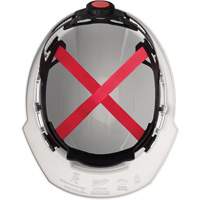 Casque de s&eacute;curit&eacute; &agrave; bordure avant, R&eacute;pond aux normes CSA type 1, Suspension Rochet, Non ventil&eacute; Les Distributions ICE