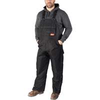 Salopette GridIron de longueur standard avec fermeture &agrave; glissi&egrave;re jusqu'&agrave; la cuisse, Hommes, Grand, Noir Les Distributions ICE