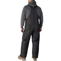Salopette GridIron de longueur standard avec fermeture &agrave; glissi&egrave;re jusqu'&agrave; la cuisse, Hommes, Grand, Noir Les Distributions ICE