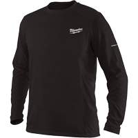 T-shirt &agrave; manches longues Workskin, Hommes, Petit, Noir Les Distributions ICE
