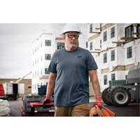 T-shirt de travail hybride, Hommes, Petit, Bleu Les Distributions ICE