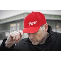 Flexfit&reg; Fitted Hat, Red, Poly-Cotton Les Distributions ICE
