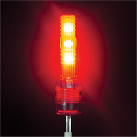 Tige de s&eacute;curit&eacute; avec lumi&egrave;re robuste Safety Whip Les Distributions ICE
