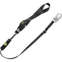 V-Series Utility Energy Absorbing Lanyard, 6', Snap Hook Center, Snap Hook Leg Ends, Nylon Les Distributions ICE