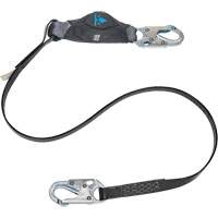 Anti-Corrosion Energy Absorbing Lanyard, 6', Snap Hook Center, Snap Hook Leg Ends, Polyester Les Distributions ICE