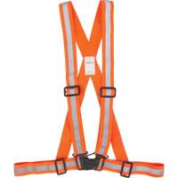Traffic Harness, High Visibility Orange, Silver Reflective Colour, Medium Les Distributions ICE