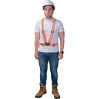 Traffic Harness, High Visibility Orange, Silver Reflective Colour, Medium Les Distributions ICE