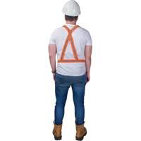 Traffic Harness, High Visibility Orange, Silver Reflective Colour, Medium Les Distributions ICE