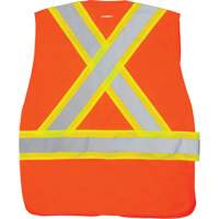 CSA-Compliant High-Visibility Surveyor Vest, High Visibility Orange, Medium, Polyester Les Distributions ICE