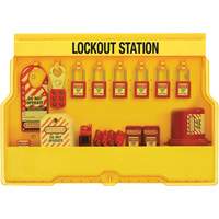 Station de cadenassage dappareils &eacute;lectriques de qualit&eacute; sup&eacute;rieure, Cadenas Thermoplastique, Capacit&eacute; de 16, Cadenas Compris Les Distributions ICE