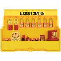 Station de cadenassage dappareils &eacute;lectriques de qualit&eacute; sup&eacute;rieure, Cadenas Thermoplastique, Capacit&eacute; de 16, Cadenas Compris Les Distributions ICE